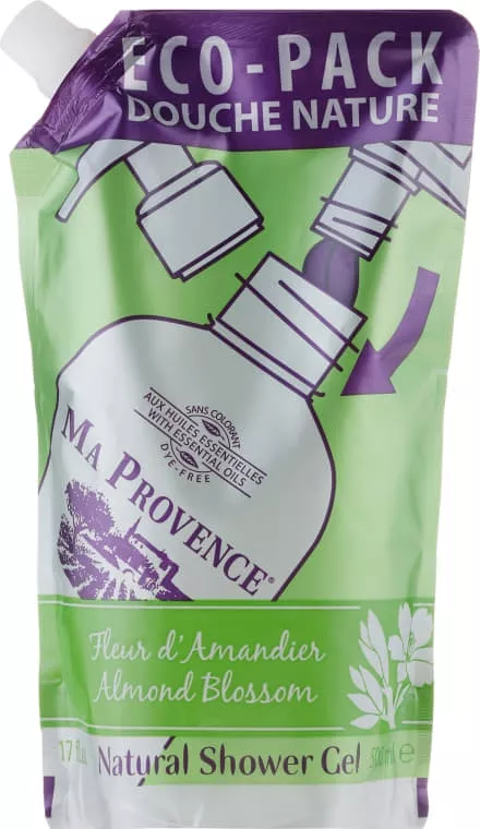 *Гель MA PROVENCE для душа  Натуральны цветок запаска Миндаля 250 мл