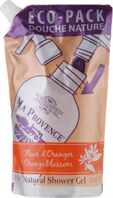 *Гель MA PROVENCE для душа Натуральный цветок запаска Апельсина 250 мл