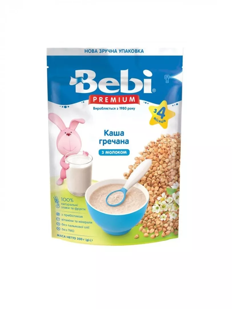 Каша Bebi Премиум молочная Гречневая с 4 мес. 200г