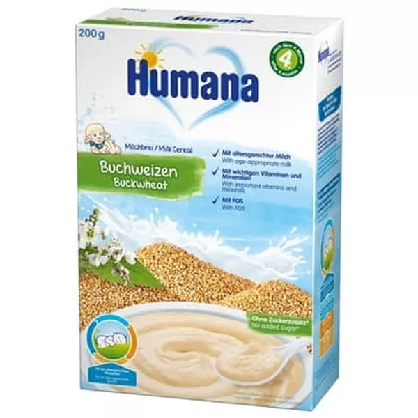 *Каша Humana молочная гречневая 200 г