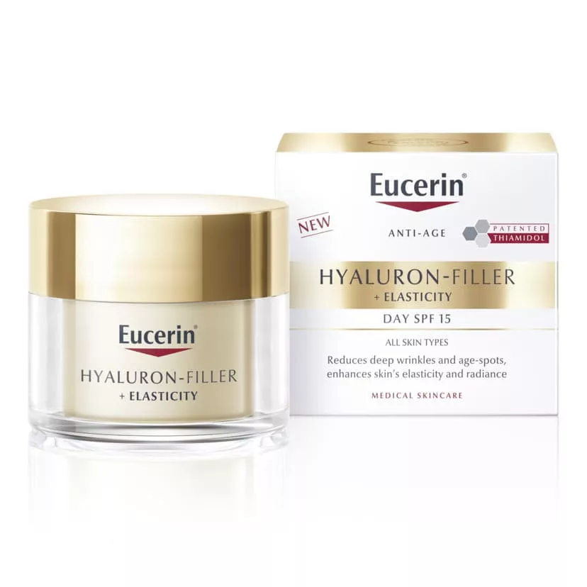 Крем Eucerin 69675 Гиалурон-Филлер +Эластисити дневной антивозрастной д/сухой кожи лица SPF15 50 мл
