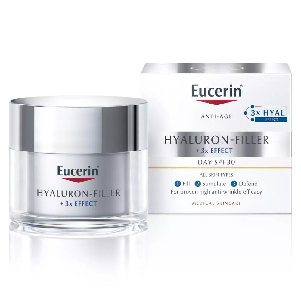 Крем Eucerin 89769 Гіалурон-Філлер денний проти зморшок для всіх типів шкіри SPF 30 50 мл