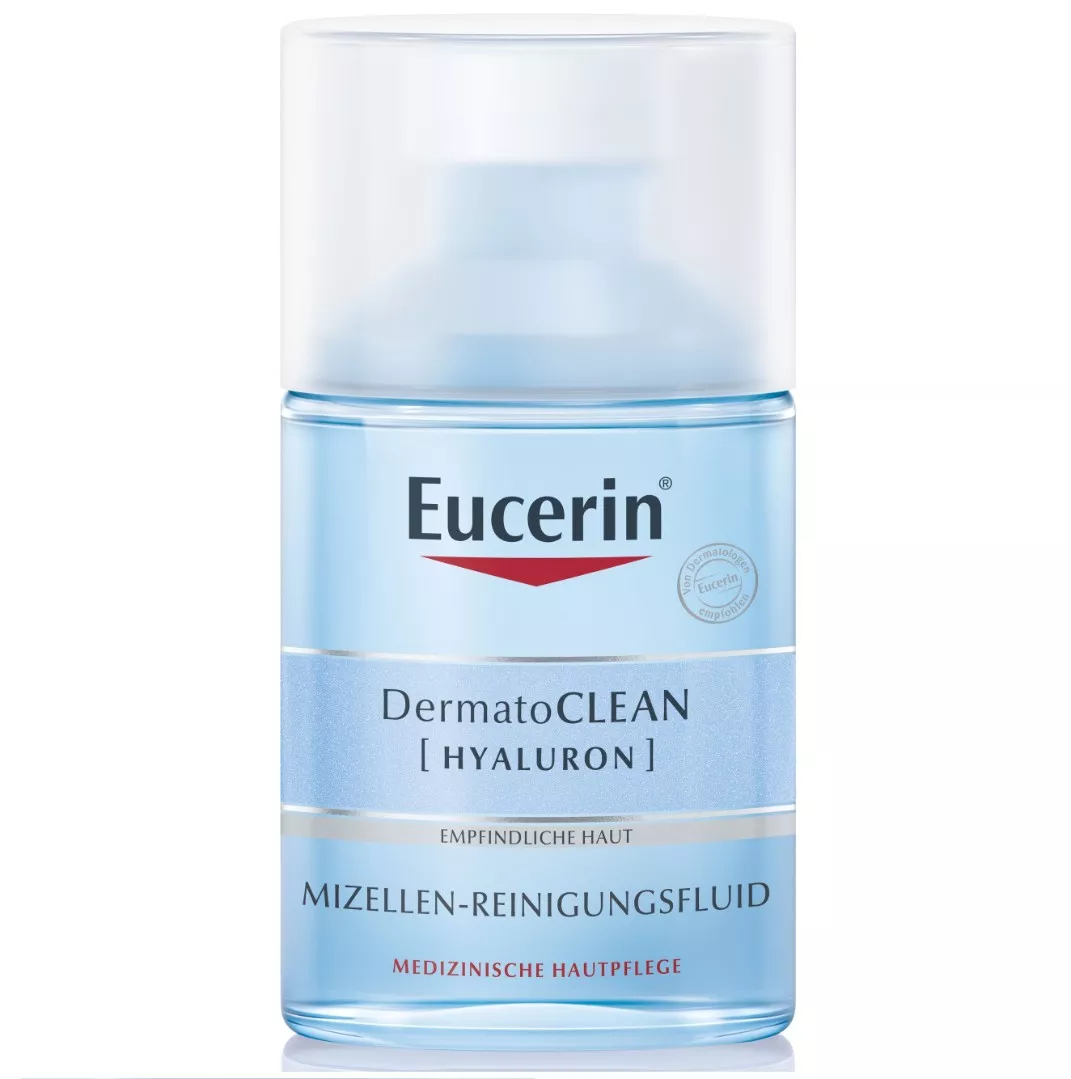 *Флюид Eucerin 83581 Мицелярн.очищ.ДерматоКлин [Гиалурон] 3в1 для чувствит кожи всех типов 100мл