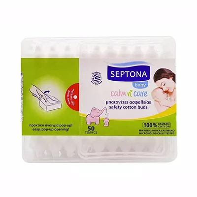 *Ватные палочки SEPTONA детские 50 шт