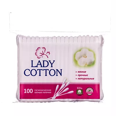Ватные палочки Lady Cotton п/э №100