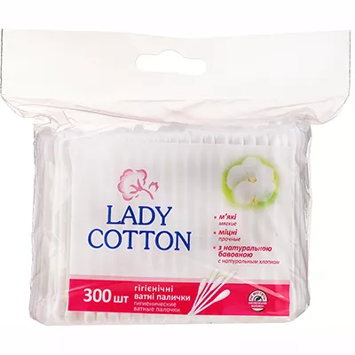 Ватные палочки Lady Cotton п/э №300