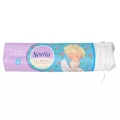 *Ватные диски Novita Gapchinska косметические №100