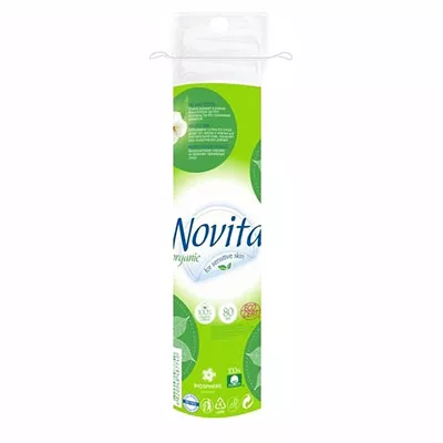 *Ватные диски Novita Organic косметические №80