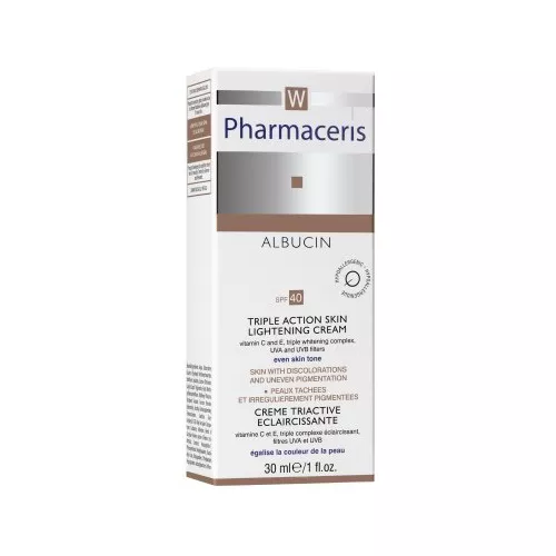 *Крем Pharmaceris Отбеливающий тройного действия для лица