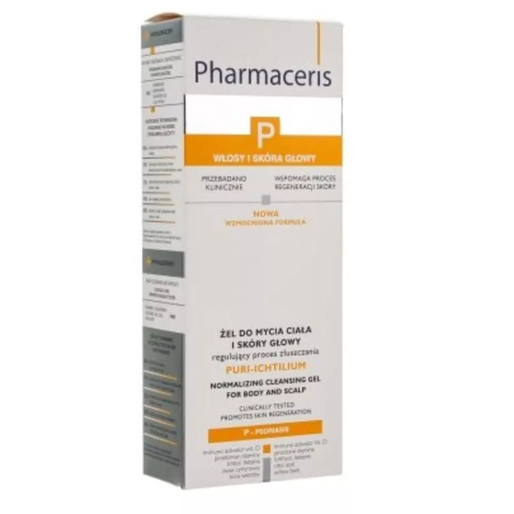 *Гель Pharmaceris для мытья тела и кожи головы псориаз