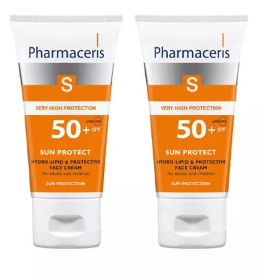 *Набор Pharmaceris S Гидролипидный успокаивающий солнцезащитный крем для лица SPF50 100мл (E1491)