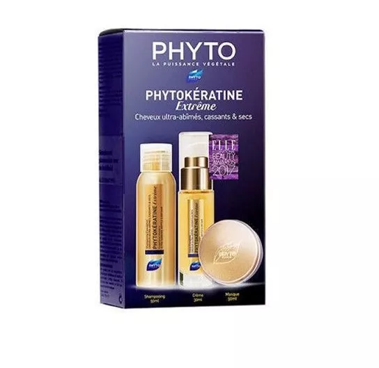 *Набор Phyto Фитокератин Экстрем (Шампунь 50 мл + Крем 30 мл + Маска 50 мл)
