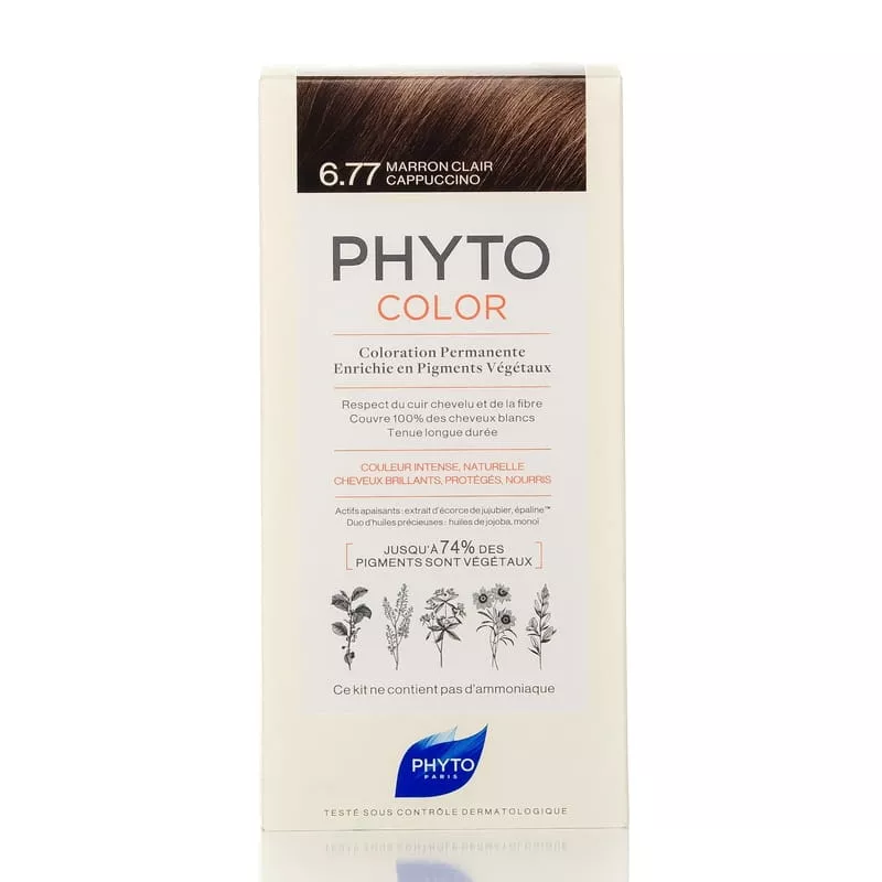 Крем-краска Phyto Фитоколор №6.77 светло-каштан.капучино 100мл