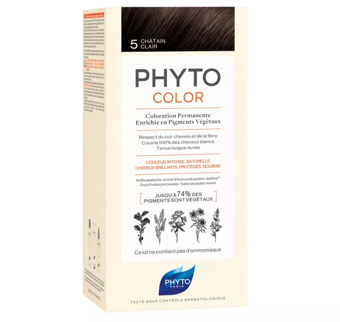 Крем-краска Phyto Фитоколор №5 светлый шатен 100мл
