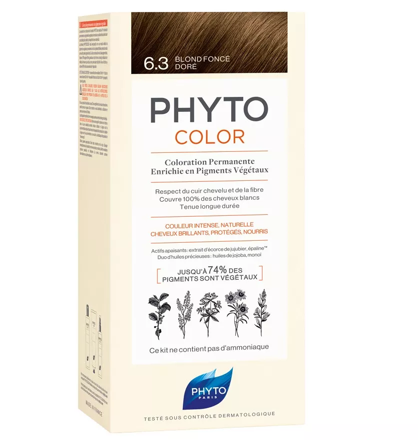 Крем-краска Phyto Фитоколор №6.3 темно-русый золотистый 100мл