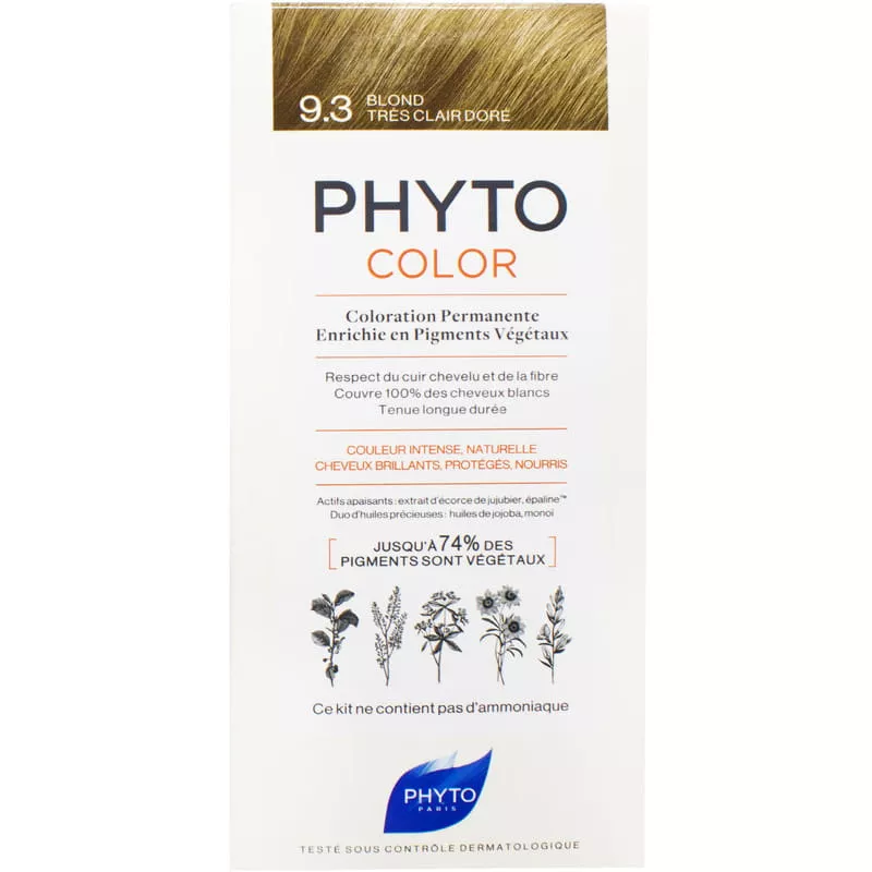 Крем-краска Phyto Фитоколор №9,3 Золотистый блондин 100мл