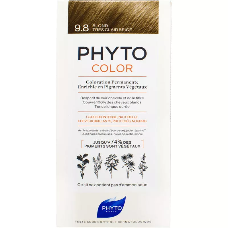 Крем-краска Phyto Фитоколор №9,8 Бежевый блондин 100мл