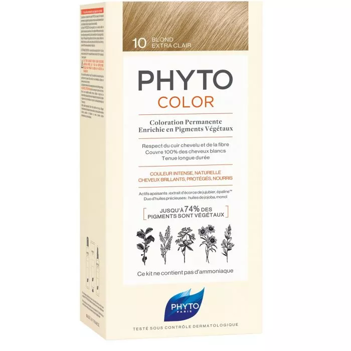 Крем-краска Phyto Фитоколор №10 Экстрасветлый блондин 100мл