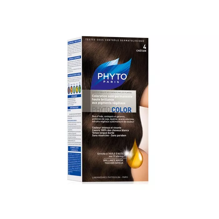 *Крем-краска Phyto Фитоколор крем-краска №4 шатен