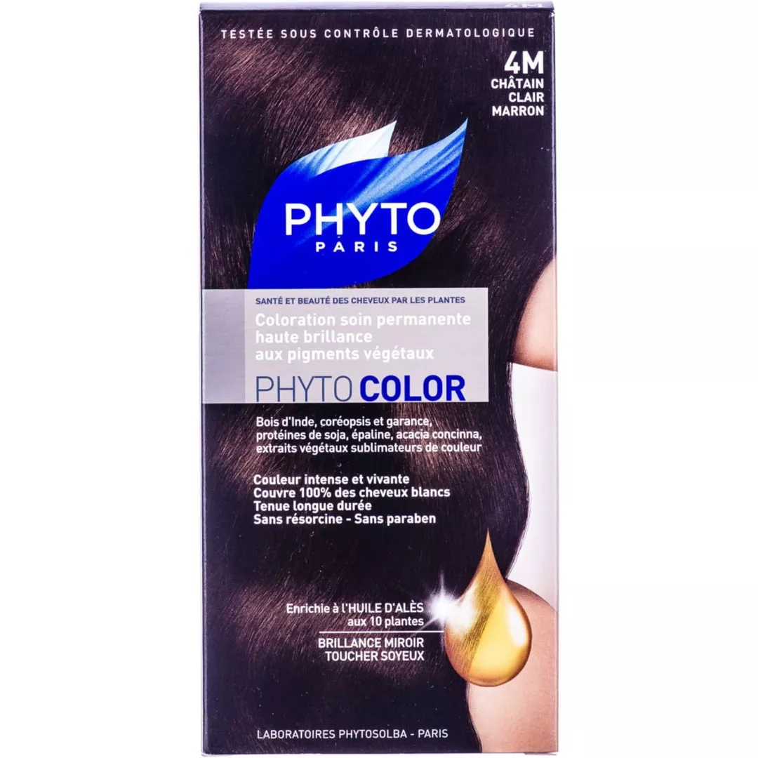 *Крем-краска Phyto Фитоколор крем-краска №4M русо-каштановый