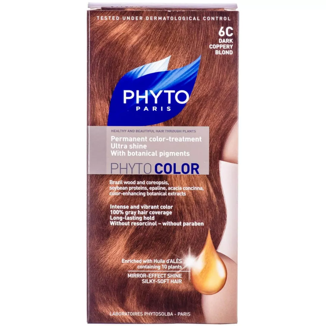 *Краска Phyto Фитоколор тон 6С темно-русый медный