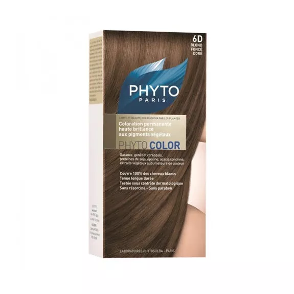 *Краска Phyto Фитоколор 6D темно-русый золотистый