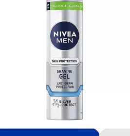 *NIVEA 81358 For men гель д/бритья Серебряная защита 200мл