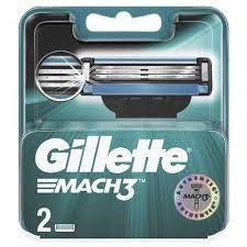 Кассеты Gillette Mach3 Сменные для бритья 2 шт Кассеты Gillette Mach3 Сменные для бритья 2 шт