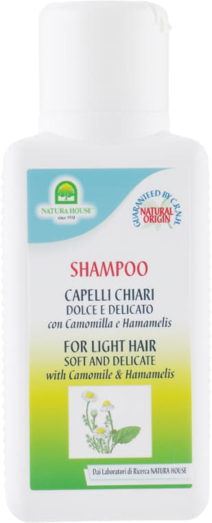 *Шампунь Natura House для волосся тонкого/ослабленого з ромашкою та гамамелісом 250 мл