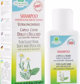 *Шампунь Natura House для волосся тонкого/ослабленого з ромашкою та гамамелісом 250 мл