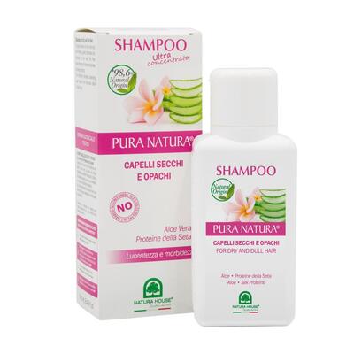 *Шампунь Natura House для волосся сухого/тьмяного з протеїнами шовку та алое 250 мл
