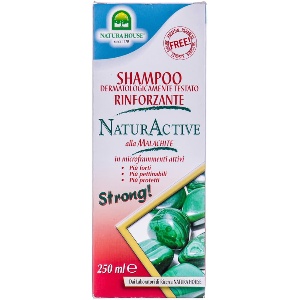 *Шампунь Natura House для волосся з малахітом для зміцнення 250 мл