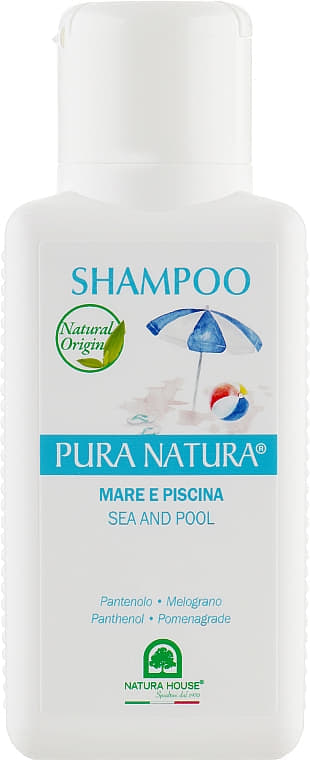 *Шампунь Natura House для волосся всіх типів з D-пантенолом (море/басейн) 250 мл
