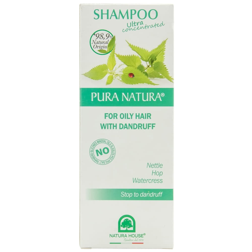 *Шампунь Natura House для волосся жирного з кропивою та хмелем 250 мл