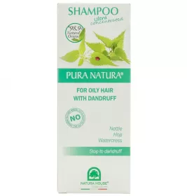 *Шампунь Natura House для волосся жирного з кропивою та хмелем 250 мл