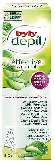 Крем Byly АЛОЕ помʼякшуючий для депіляції чутливої шкіри 100 мл