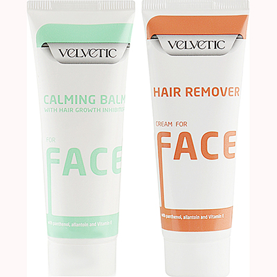 Набір VELVETIC PROFI Крем для ніжної депіляції обличчя 50мл + Бальзам після депіл. заспок. 50мл