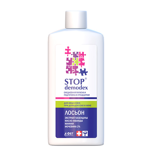 Лосьйон Stop demodex для обличчя та повік при демадекозах і акне 150 мл
