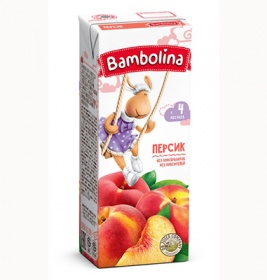 Нектар Bambolina персиковий 0,2 л