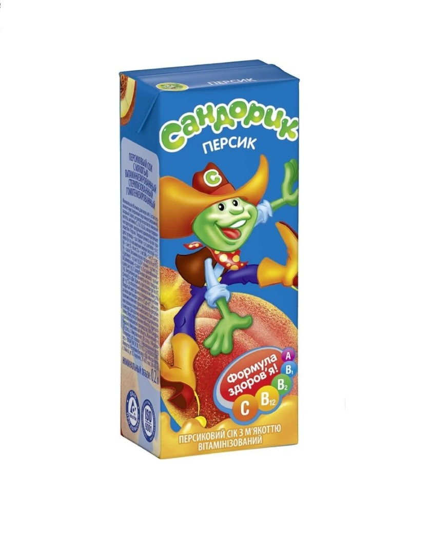 *Нектар Сандорик Вкусный персик 200 мл *Нектар Сандорик Вкусный персик 200 мл