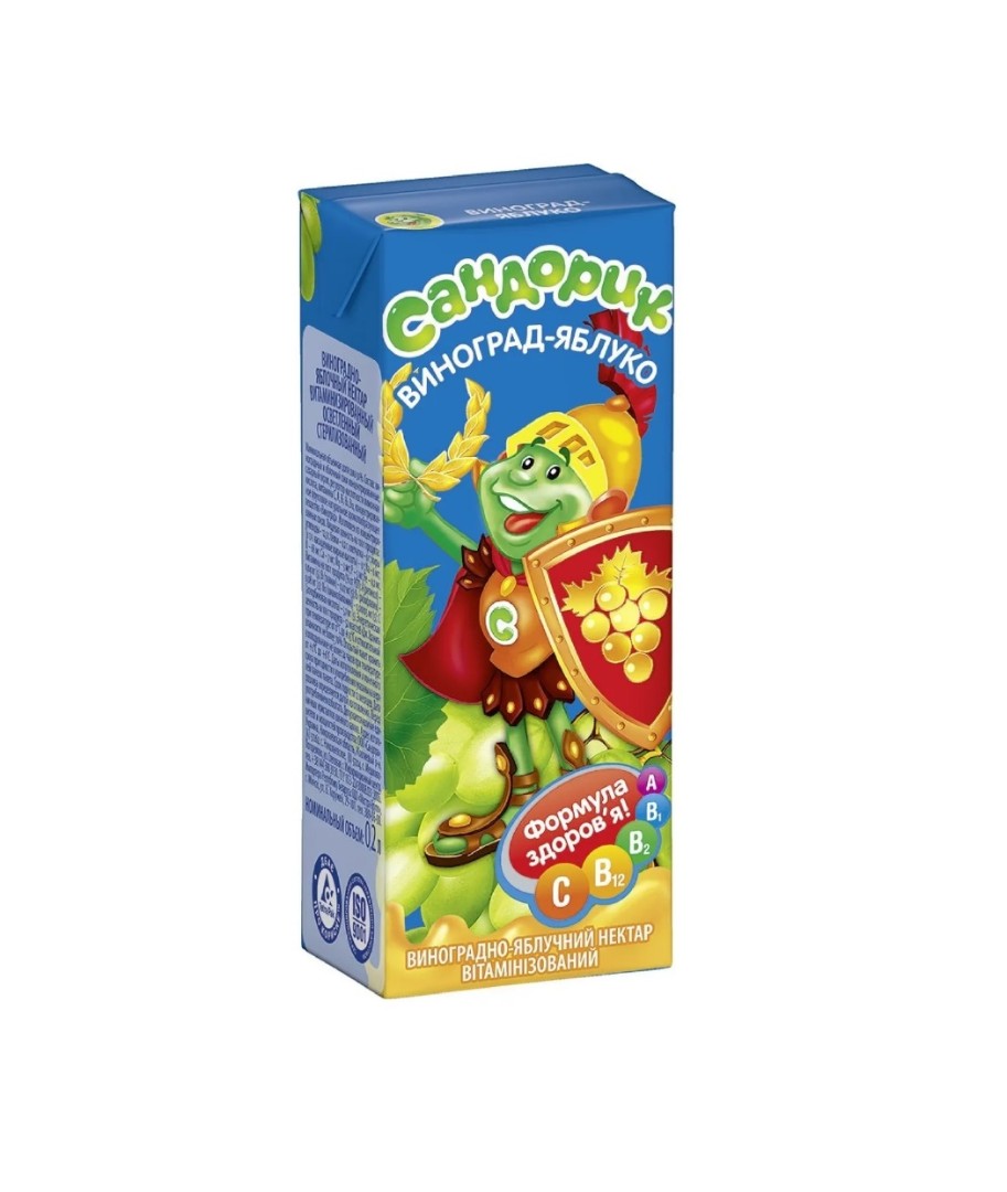 Нектар Сандорик Виноград-яблуко 200 мл