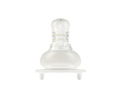 Соска Baby Team 2026 силіконова антиколікова для пляшечок з широким горлом