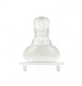 Соска Baby Team 2026 силіконова антиколікова для пляшечок з широким горлом