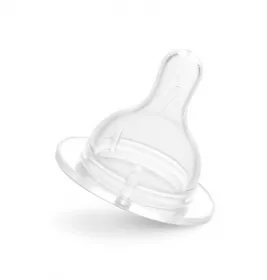 *BebeDor 322 Соска силікон д/пляшечок з шир шийкою сер.потік 3+міс