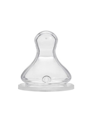 *Соска Baby-nova 13230 силіконова з широким горлом д/каші р.2