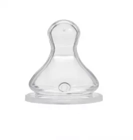 *Соска Baby-nova 13230 силіконова з широким горлом д/каші р.2