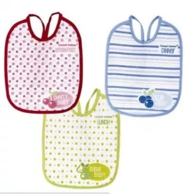 *Нагрудник Canpol ХБ набір з 3 шт Фрукти/Машини