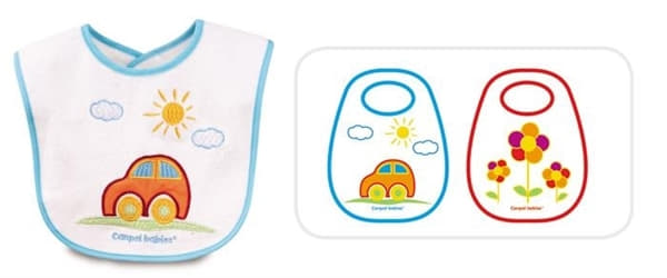 *Нагрудник Canpol 15/102 бавовняний З вишивкою