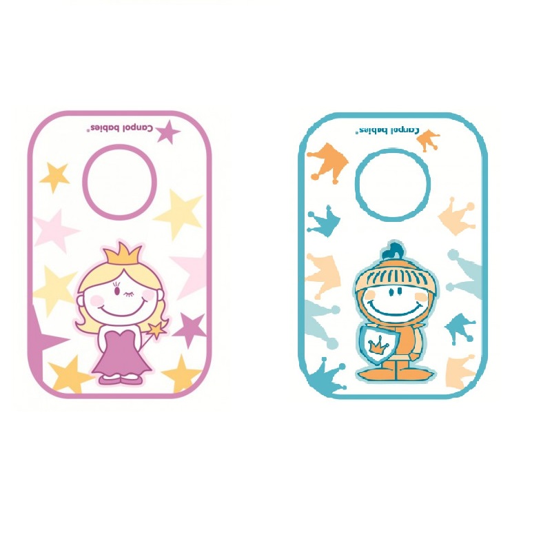 *Нагрудник Canpol 15/104 з бавовни Принцеса/Лицар