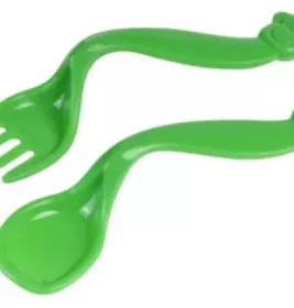 *Набор ложка и вилка изогнутая